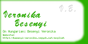 veronika besenyi business card